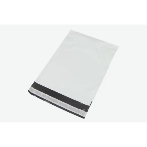 Futártasak, Csomagküldő Tasak 240 x 350 + 50 mm 100db/csomag, Fekete - Fehér