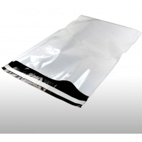 Futártasak, Csomagküldő Tasak 350 x 450 + 50 mm 100db/csomag, Fekete - Fehér 