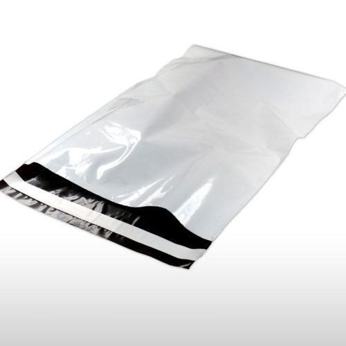 Futártasak, Csomagoküldő Tasak 450 x 550 + 50 mm 100db/csomag, Fekete - Fehér 
