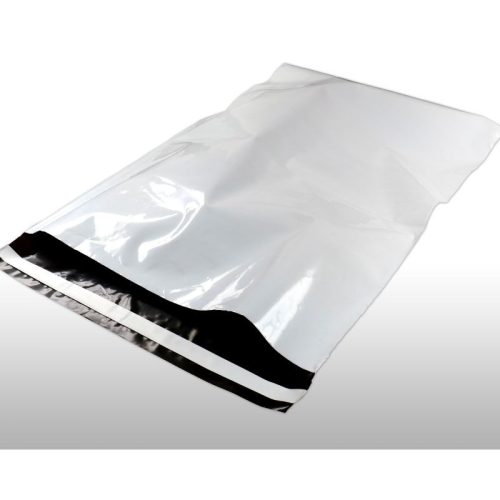 Futártasak, Csomagoküldő Tasak 550 x 770 + 50 mm 100db/csomag, Fekete - Fehér 