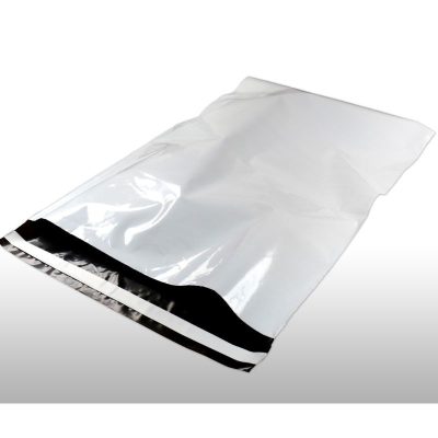   Futártasak, Csomagküldő Tasak 600 x 900 + 50 mm 100db/csomag, Fekete - Fehér 